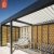 High Quality Customizable Waterproof Louver Blade Roof Pergola in Villa Pergola