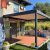 Motorized Electric Folding Louvered Bioclimatic Outdoor Aluminum Pergola with Adjustable Angle Garden Patio Balcony Pergola