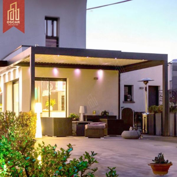 Oor Aluminum Pergola with Adjustable Ventilation and Sun Protection Ideal Gardens Patios and Backyards in European Style Pergola
