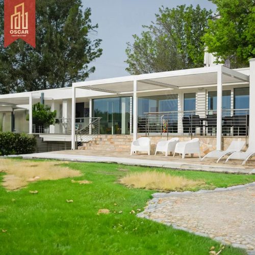 Modern Outdoor Aluminium Waterproof Louver Roof Metal Pergola Garden Patio Terrace Pergola