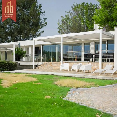 Motorized Adjustable Aluminum Louvered Roof Garden Patio Balcony Outdoor Shading Ventilation System Pergola
