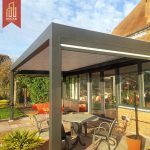 Motorised Louvre Roof Aluminium Waterproof Smart Sun Shade Garden Outdoor Patio Pergola