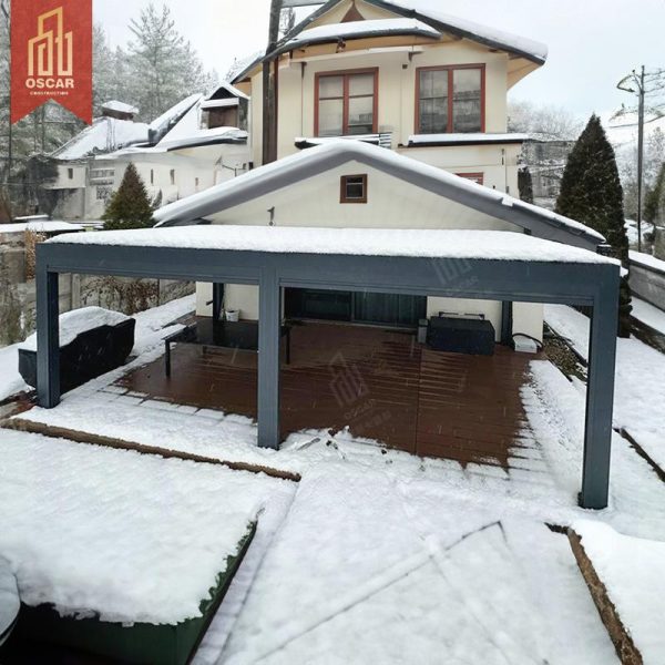 Outdoor Motorized Waterproof Louvered Roof Luxury Aluminum Alloy Pergola Garden Patio Backyard Pergola