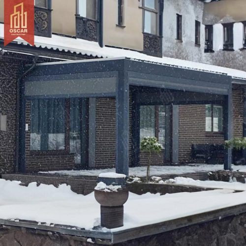 China Motorized Aluminum Profiles System Garden Louvre and Outdoor Pergolas with Elegance Pergola