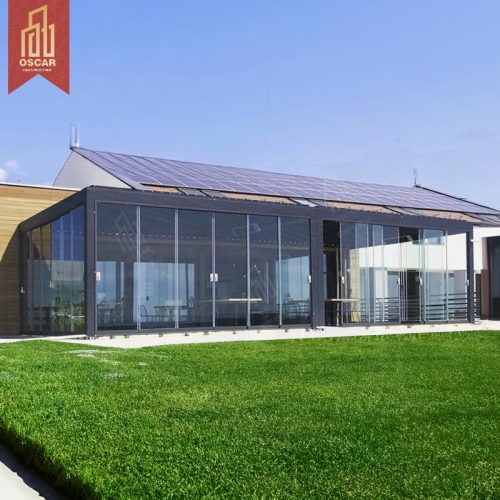 Motorized Open - Close Louvered Bioclimatic Outdoor Aluminium Structure with Led or Side Screen Garden Patio Balcony Pergola