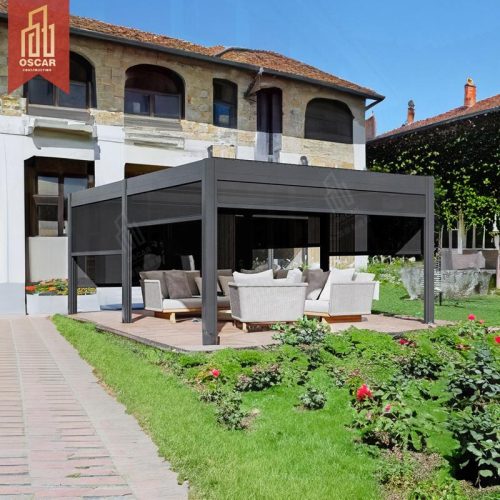 Design Aluminium Gazebos Pergola with Weather - Resistant and Uv - Blocking Functions Garden Patio Backyard Outdoor Use Pergola