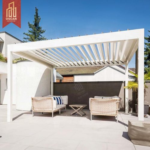 4X4 Backyard Automatic Bioclimatic Sunshade Outdoor Patio and Garden Pergola
