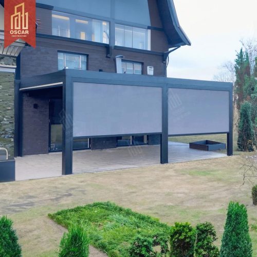 Outdoor Louvered Waterproof Opening Pergola Gazebo Decking Roof Cover Garden Patio Balcony Pergola