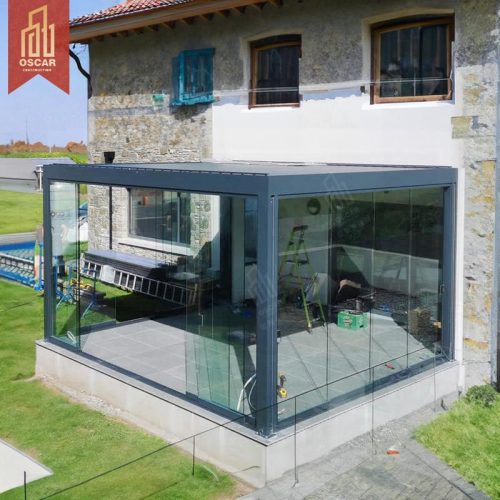 3X3 3X4 4X4 6X4 M Modern Outdoor Bioclimatic Aluminum Louver Pergola Customizable Sun - Shading Gardens Patios Backyards Pergola