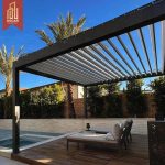 3X3 3X4 4X4 6X4M Factory Wholesale Modern Outdoor Bioclimatic Aluminium Louvered Shade Structure Garden Patio Backyard Pergola