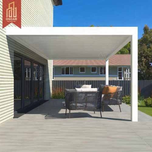 12X156Feet Louvered Waterproof Pergola Patio Cover Outdoor Garden Poolside - Shade and Shelter Solution Pergola