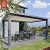 Outdoor Aluminum Bioclimatic Pergola with Opening Gazebo Roof Garden Patio Backyard Pergola
