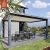 Outdoor Trendy Opening Roof Aluminum Shelter Terrace Garden Patio Pergola