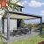 Customized Sustainable 8X8 Waterproof Louvered Pure Aluminum Pergola Garden Gazebo Backyard Patio Balcony Setup Pergola