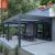 Outdoor Aluminium Pergola with Waterproof Louver Roof Sliding Glass Doors Ideal Garden Patio Backyard Pergola