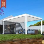 Electric Snow-Resistant Luxury Modern Pergola Backyard Patio Outdoor Sunshade Pergola