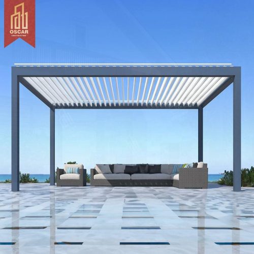 Wholesale Free - Standing Outdoor Waterproof Patio Cover Garden Backyard Picnic Made Of Plastic Wood Pergola