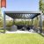 Utdoor Automatic Bioclimatic Waterproof Gazebo Patio Backyard Modern Pergola Ideal Garden Picnics and Outdoor Gatherings Pergola