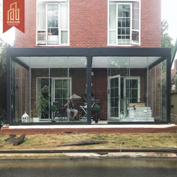 12 X 156 Feet Louvered Waterproof Patio Cover Outdoor Pergola Garden Backyard Deck Shading Shelter Pergola