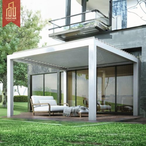 Waterproof Louvered Aluminium Hardtop Gazebo Pergola Luxury Patio Garden Outdoor Pergola
