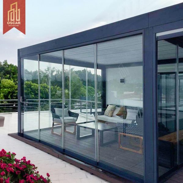 4X4 Size Patio Outdoor installation Structures Adjustable Ventilated Louvre Roof Canopy Sunshade Garden Balcony Backyard Pergola