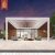 Waterproof Motorized Solar Outdoor Pavilion Gazebo with Side Curtain Garden Patio Backyard Pergola