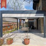 Ame Recreation Area Entrance Shading and Ventilating Stylish Functional European - Style Structure Backyard Patio Garden Pergola