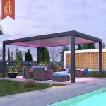 Motorized Adjustable Sunblocking Pergola Shade Covers Ideal Backyard Patio Garden European Style Luxury Outdoor Canopy Pergola