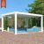 Om 6X4 Manual Remote Control Aluminium Sun Shade Outdoor Bioclimatic Garden Modern Pergola Use in Backyard Patio Balcony Pergola