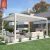 Waterproof Motorized Louvered Outdoor Aluminium Pergola Customizable Garden Patio Balcony Pergola
