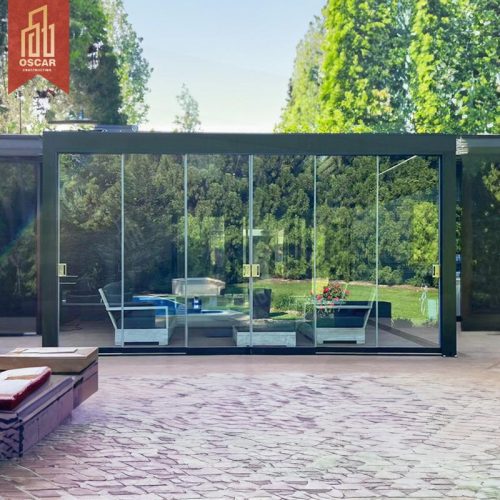 Motorized Operation Customized Size 4*6 Square Aluminum Alloy White Pergola Garden Patio Backyard Outdoor Decoration Pergola