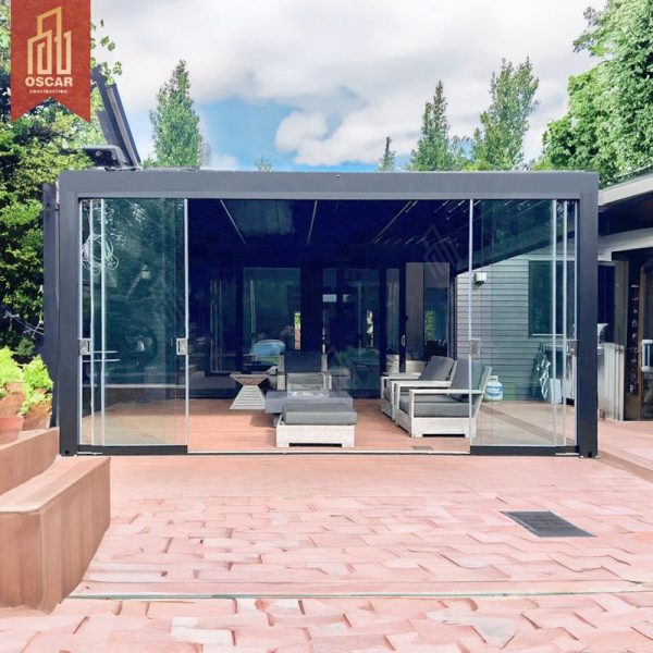 Customized Louvered Aluminum Pergolas Luxury Bioclimatic Outdoor Canopy Home Garden Patio Pergola
