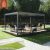 Aluminium Bioclimatic Pergola Elegant Design Spacious Gazebo with Led Light Garden Patio Backyard Pergola