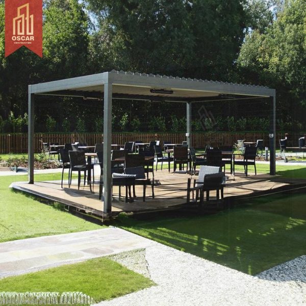 Lar Bioclimatic Pergola Gazebo New Home Ideal Garden Patio Balcony Adjustable Ventilation Stylish Design Shade Structure Pergola