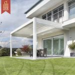 High Quality Customizable Waterproof Louver Blade Roof Pergola in Villa Pergola