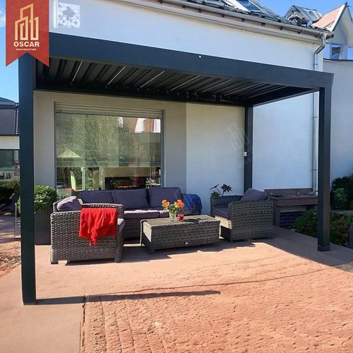 3X3 3X4 4X4 6X4 M Modern Outdoor Bioclimatic Aluminum Louver Pergola Roof From Oem Factory Garden Patio Backyard Pergola