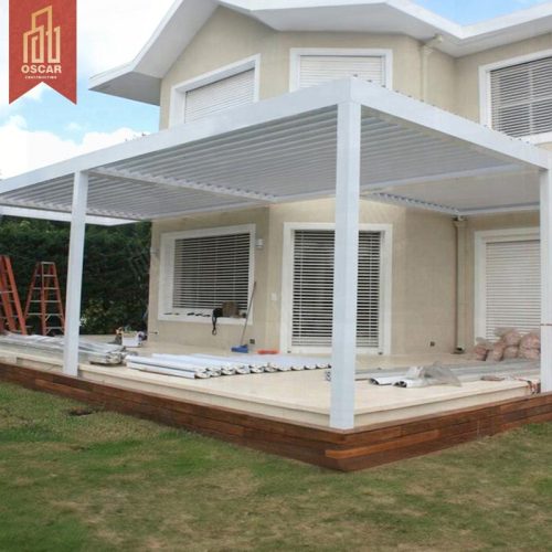 Modern New Design Customizable Aluminium Pergola with Bioclimatic Option Garden Patio Backyard Outdoor Use Pergola