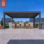 غطاء شرفة مقاوم للماء بمقاس 12×156 قدمًا للحديقة الخارجية والحديقة الخلفية، حل تظليل وتهوية مثالي للشرفة