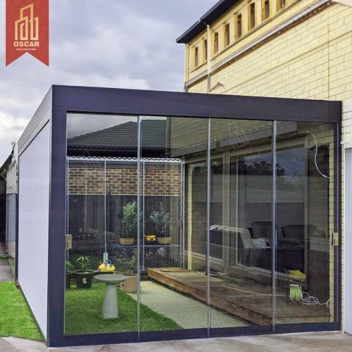 Modern Waterproof Outdoor Aluminum Louvered Pergola Garden Patio Balcony Bioclimatic Shade Shelter Pergola