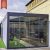 Spacious Aluminium Gazebo Bioclimatic Design Contemporary Pergola Sliding Glass Doors Outdoor Garden Patio Relaxing Pergola