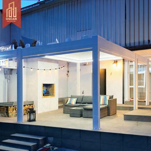 D Modern Luxury Outdoor Aluminum Profiles Louvre China Garden Pergola Ideal Outdoor Events Patio Relaxing Garden Parties Pergola