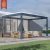 Aluminium Louvered Waterproof Modern Luxury Outdoor Kitchen Pergola Gazebo Backyard Pavilion Smart Use Pergola