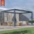 Gazebo impermeabile con persiane in alluminio, ideale per giardino, patio, cortile, pergolato
