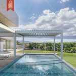 Outdoor Automatic Bioclimatic Waterproof Modern Gazebo Patio Backyard Outdoor Use Pergola