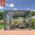 Tdoor Waterproof Aluminium Bioclimatic Cover with Retractable Folding Design Garden Patio Terrace Aluminum Louvered Roof Pergola