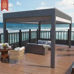 3X3M 3X4M 4X6M Electric Bioclimatic Motorized Roof Cover Outdoor Garden Patio Greenhouse Pergola