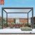 Lectric Folding Aluminum Louvered Bioclimatic Outdoor Pergola Gazebo Patio Garden Balcony Adjustable Shading Ventilation Pergola