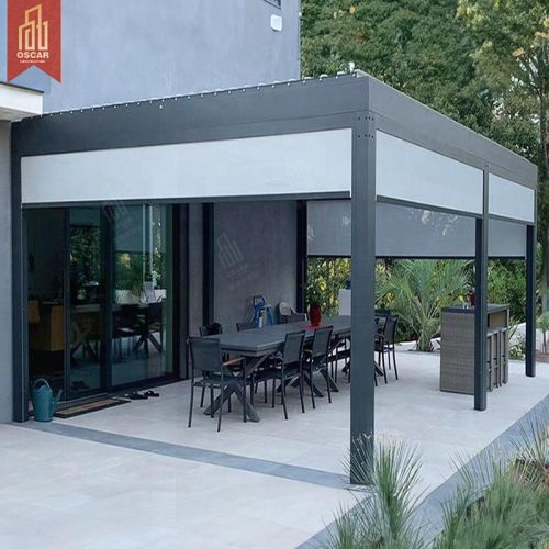 Tanding Waterproof Motorized Ultraviolet - Proof Aluminum Louver Pergola Custom Bioclimatic Design Garden Patio Backyard Pergola