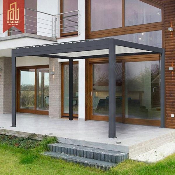 Waterproof Motorized Louvered Aluminium Pergola Custom Outdoor Canopy Garden Patio Balcony Pergola