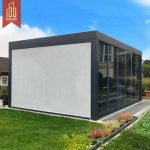 4X3 3X4 Motorized Electric Aluminium Outdoor Sides Roof Pergola Garden Patio Poolside Luxury Elegant Shading Protection Pergola